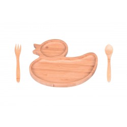 ست غذاخوری کودک طرح اردک Bambum کد B2873