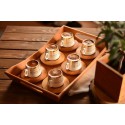 فنجان قهوه خوری با نوارهای طلایی Bambum کد B0174