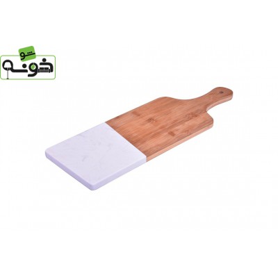 تخته‌ گوشت دسته‌ دار چوب و پلاستیکی Bambum کد B2846