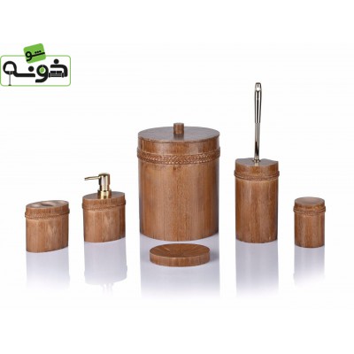 ست سرویس بهداشتی 6 پارچه پلی رزین کد 6-7259