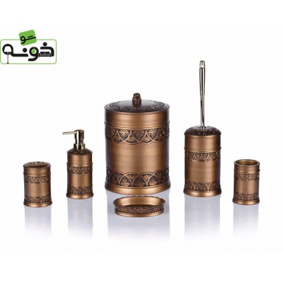 ست سرویس بهداشتی 6 پارچه پلی رزین کد 7271-6AB