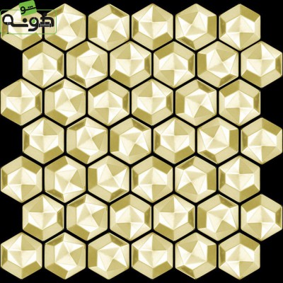 تایل استیل شش ضلعی کد ES048/10
