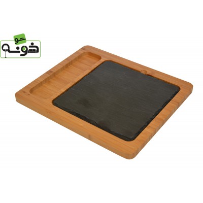 سینی سرو با پایه چوبی کد T2660