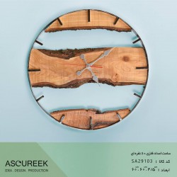 ساعت دیواری اعداد فلزی آسوریک مدل SA29103
