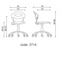 صندلی منشی کد 3714